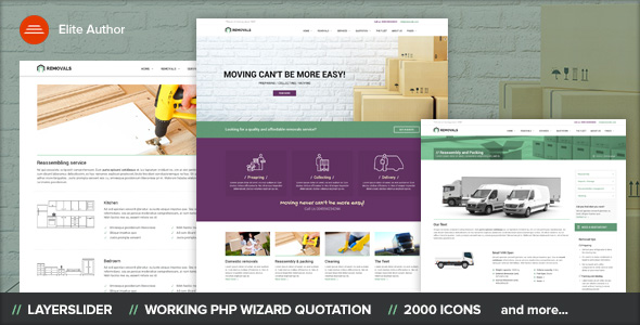 Removals - Moving Site template