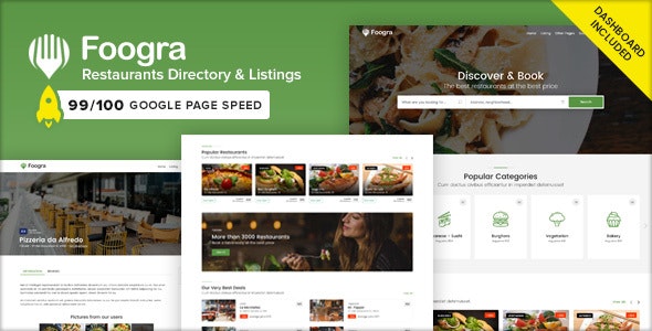 Foogra - Restaurants Directory & Listings Template